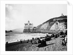 Crowds Enjoy the Beach Below the Cliff House by Anonymous
