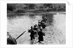 American Soldiers Crossing the Tuliahan River. by Anonymous