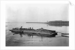 Flatboat on the Mississippi River by Anonymous