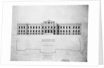Sketch of Principal Front. Proposed Library Building by John Fraser