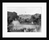 Tourists by Fountain on White House Lawn by Anonymous