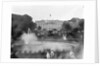Tourists by Fountain on White House Lawn by Anonymous