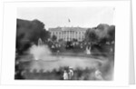 Tourists by Fountain on White House Lawn by Anonymous