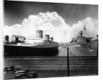 Ocean Liners in New York Port by Anonymous