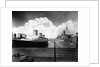 Ocean Liners in New York Port by Anonymous