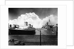 Ocean Liners in New York Port by Anonymous