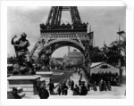 Crowds at The Eiffel Tower by Anonymous