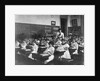 Elementary School Girls Learning Sewing by Anonymous