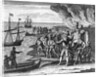 Engraving of Sir Walter Raleigh's Conquest of St. Joseph on Trinidad by Anonymous