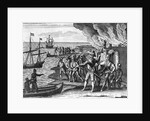 Engraving of Sir Walter Raleigh's Conquest of St. Joseph on Trinidad by Anonymous