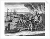 Engraving of Sir Walter Raleigh's Conquest of St. Joseph on Trinidad by Anonymous