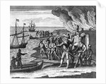Engraving of Sir Walter Raleigh's Conquest of St. Joseph on Trinidad by Anonymous