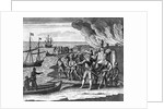 Engraving of Sir Walter Raleigh's Conquest of St. Joseph on Trinidad by Anonymous