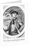 Eighteenth Century Etching of a Portrait of Benedict Arnold by Anonymous