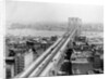 Pedestrians Crossing East River Using Brooklyn Bridge by Anonymous