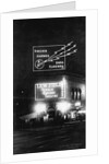 Neon Sign on Theater by Anonymous