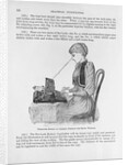 Nineteenth Century Book Illustration of a Woman at a Typewriter by Anonymous