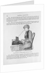 Nineteenth Century Book Illustration of a Woman at a Typewriter by Anonymous
