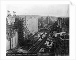 Gatun Upper Lock Under Construction by Anonymous