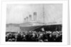 Crowds Looking at the Olympic Ocean Liner by Anonymous