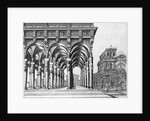 Colonnade With Fantastic Columns by Hieronymous Cock and Jan Vredeman de Vries by Anonymous
