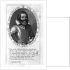 Seventeenth Century Engraving "The Portraictuer of Captayne John Smith, Admirall of England" by Anonymous