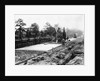 Construction of concrete road on section of National Highway, Durham County, NC by Anonymous