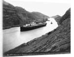 SS Ancon Passing Through Culebra Cut by Anonymous