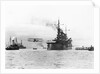 Biplane Flying from Armored Cruiser by Anonymous
