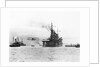 Biplane Flying from Armored Cruiser by Anonymous
