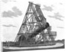 Eighteenth Century Engraving "View of Herschell's Forty Feet Telescope" by Anonymous