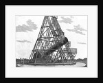 Eighteenth Century Engraving "View of Herschell's Forty Feet Telescope" by Anonymous