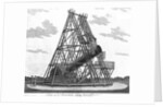 Eighteenth Century Engraving "View of Herschell's Forty Feet Telescope" by Anonymous