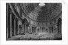 Interior View of the Pantheon by Francesco Piranesi