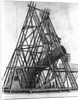 Eighteenth Century Engraving "View of Herschell's Forty Feet Telescope" by Anonymous