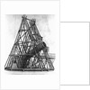 Eighteenth Century Engraving "View of Herschell's Forty Feet Telescope" by Anonymous