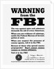 FBI Poster Warning Against Espionage by Anonymous