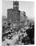 Chronicle Building Clock Tower Dominates Market Street by Anonymous