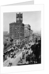 Chronicle Building Clock Tower Dominates Market Street by Anonymous