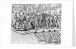 Indians Cooking, Eating, and Relaxing by Theodor de Bry From America by Anonymous