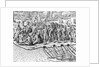 Indians Cooking, Eating, and Relaxing by Theodor de Bry From America by Anonymous