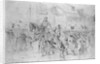General McClellan Passing Through Frederick City, Maryland at the Head of the Army of the Potomac, September 12, 1862 by Edwin Forbes