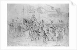General McClellan Passing Through Frederick City, Maryland at the Head of the Army of the Potomac, September 12, 1862 by Edwin Forbes