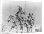 President Abraham Lincoln and General Benjamin F. Butler as Don Quiote and Pancho by Adalbert John Volck