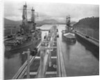 U. S. S. Missouri and U. S. S. Ohio at the Panama Canal by Anonymous