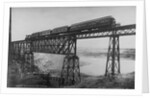 Passenger Train on Posada-Encarnation Trestle Bridge, Mexico by Anonymous