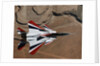 Red, White, and Blue F-15B in Flight by Anonymous