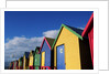 Colorfully Painted Bath Houses by Anonymous