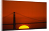 Sunset Behind the Golden Gate Bridge by Anonymous