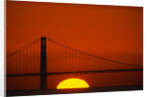 Sunset Behind the Golden Gate Bridge by Anonymous